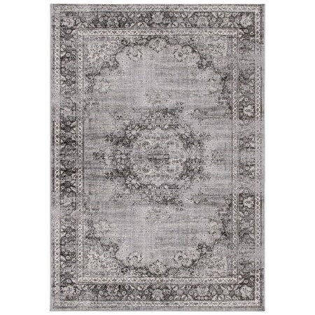 Safavieh 2 ft. 7 in. x 4 ft. Atlas 966F Power Loomed Accent Area Rug Charcoal & Grey ATL966F-24